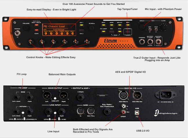 Eleven 機(jī)架吉他效果器+聲卡