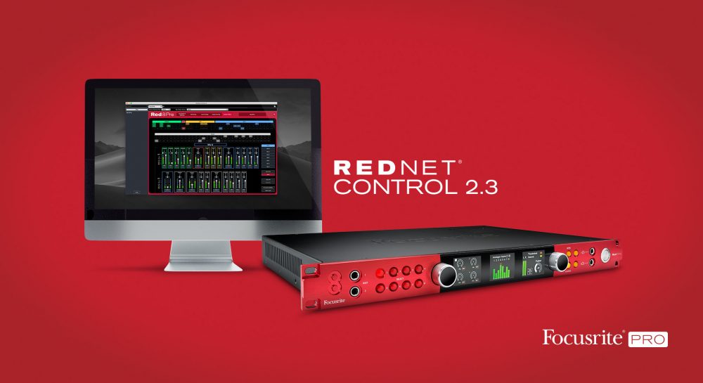 Focusrite發(fā)布控件更新：RedNet 2.3