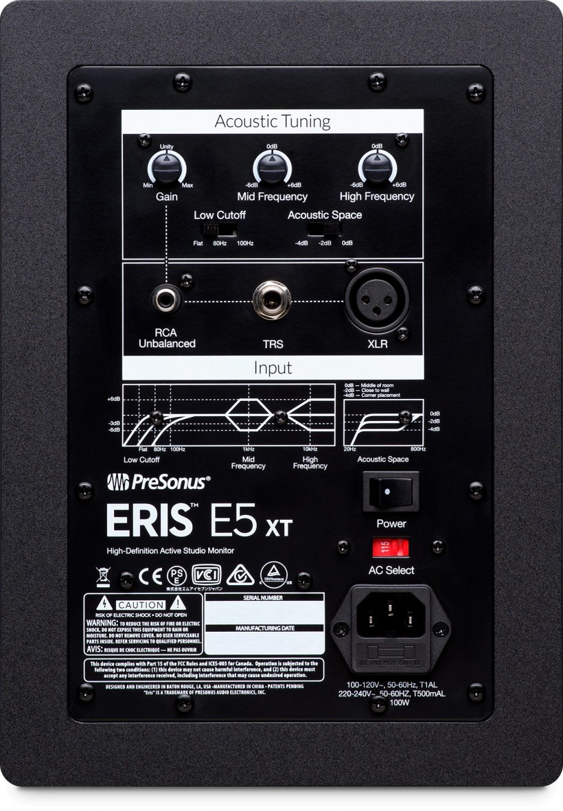 PreSonus 升級前置導(dǎo)向孔的 Eris 系列近場監(jiān)聽音箱到 E5 XT 和 E8 XT