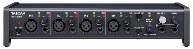 Tascam 發(fā)布新 US-HR 系列三款 USB-C 音頻接口：US-1x2HR、US-2x2HR、US-4x4HR